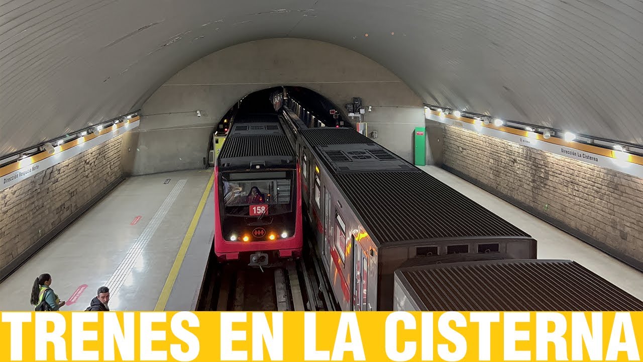 Metro De Santiago | Trenes en La Cisterna (Últimos días de estación Terminal)