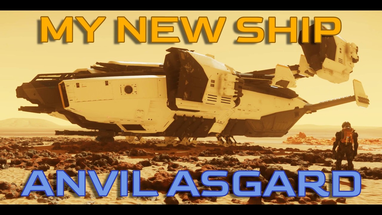 My new ship the Anvil Asgard - Star Citizen