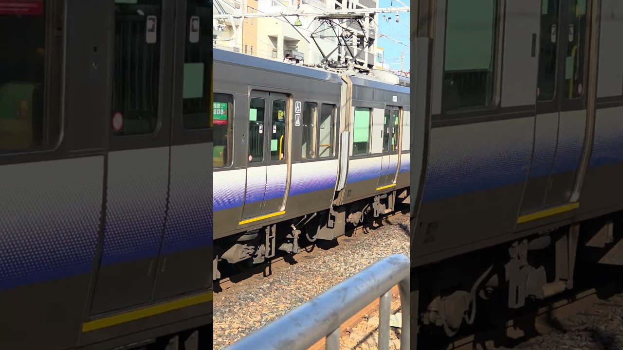 223系(HE412)普通天王寺行き杉本町停車