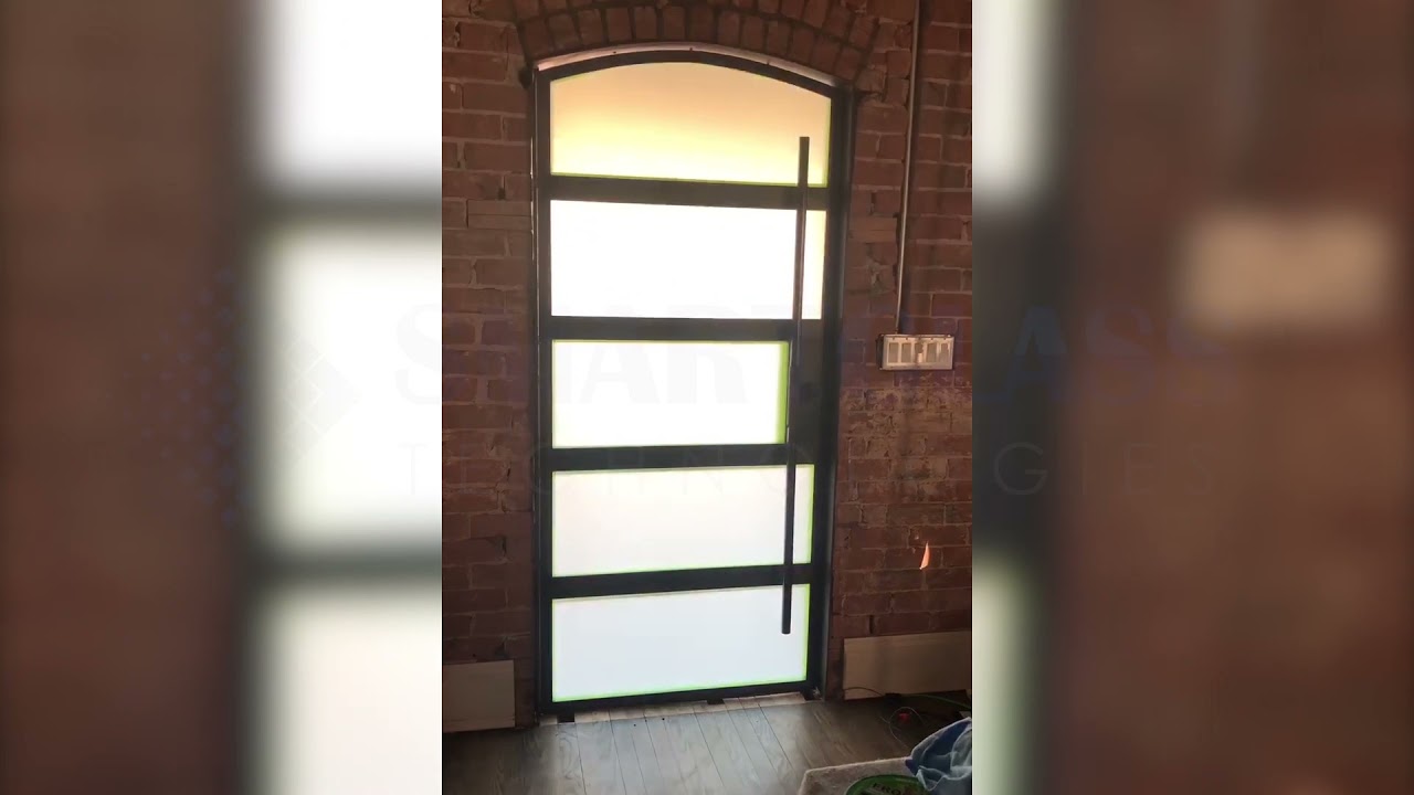Switchable Privacy Film for Metal Entry Door