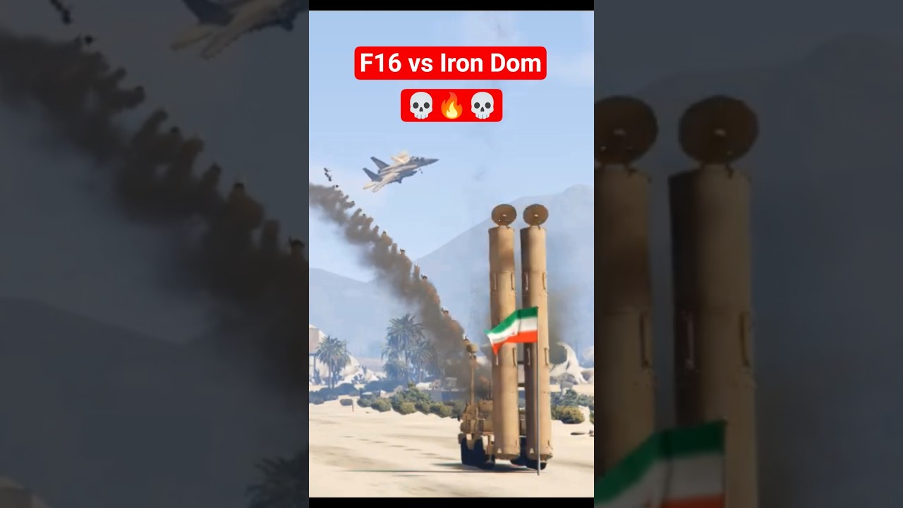 Iron Dome Destroys F-16 in GTA 5 – Realistic Military Mod 