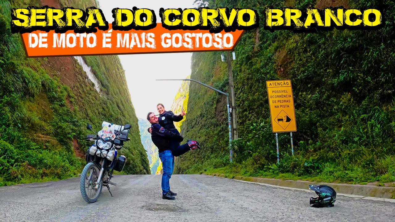 DESCENDO A SERRA DO CORVO BRANCO DE MOTO | ACAMPAMENTO EM URUBICI - SC