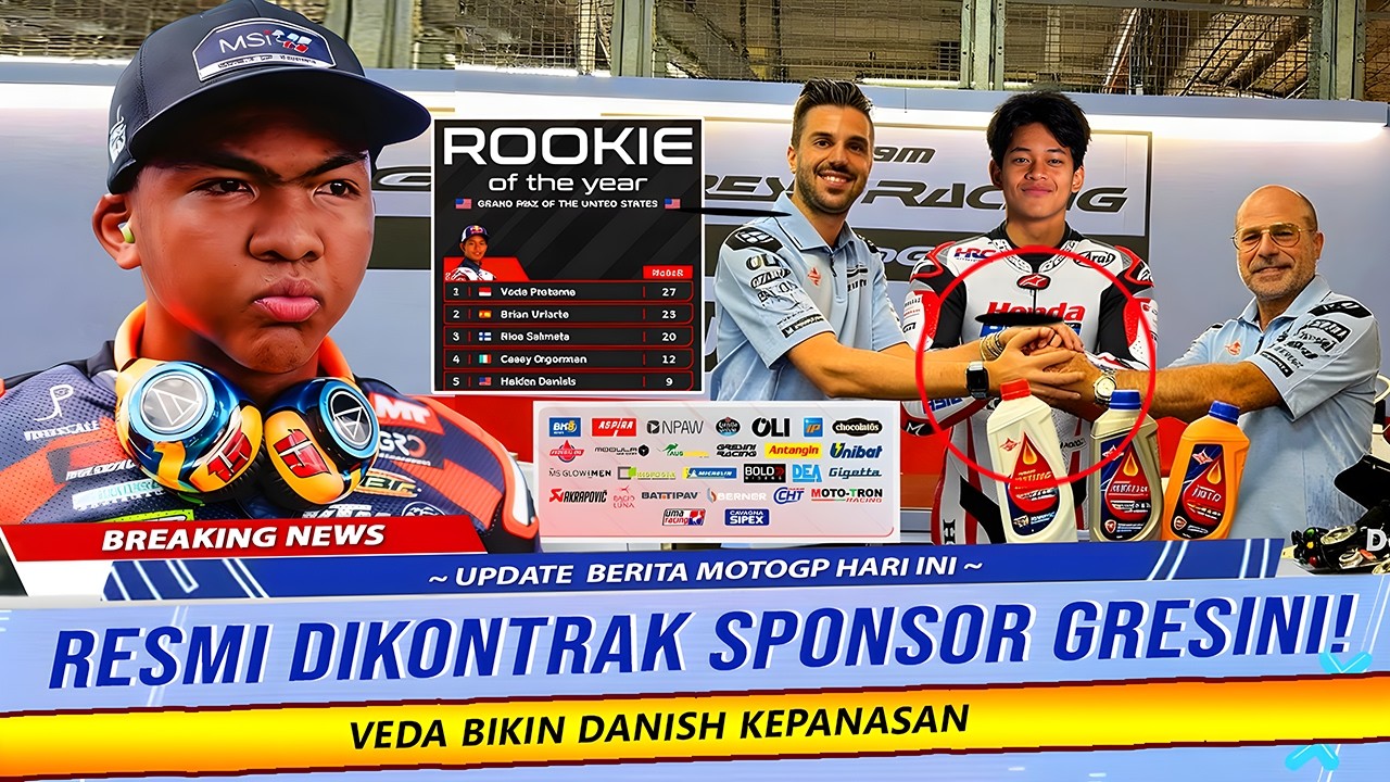 DANISH KEPANASAN! VEDA RESMI DIKONTRAK SPONSOR GRESINI JELANG MOTO3 JEREZ 2026