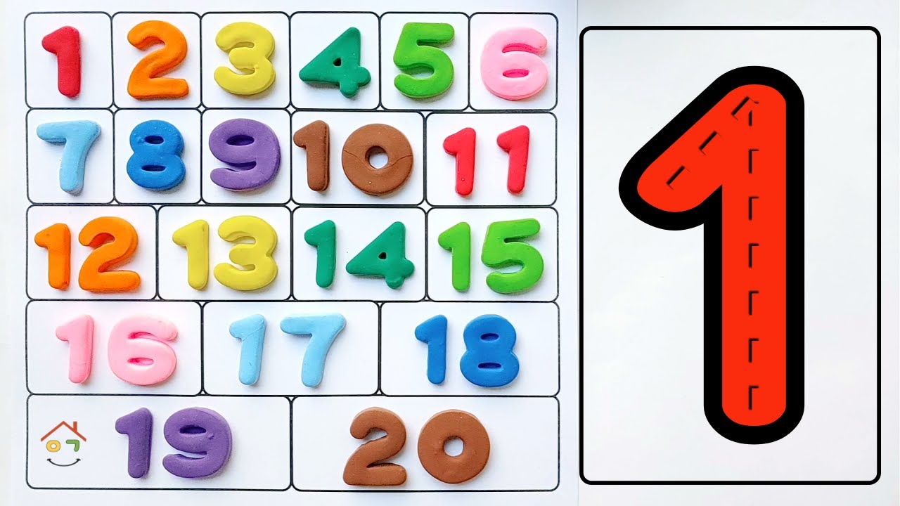 Alphabet song 들으며 점선 따라 숫자 따라 쓰기 | 123 숫자  | 1 to 20 counting
