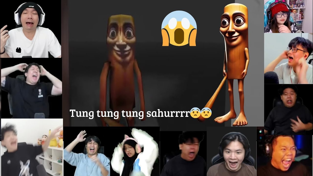 REAKSI YOUTUBER DI JUMPSCARE ANOMALI TUNG TUNG TUNG SAHURRR😱😨| tung tung’s Nightmare |#tungtungsahur