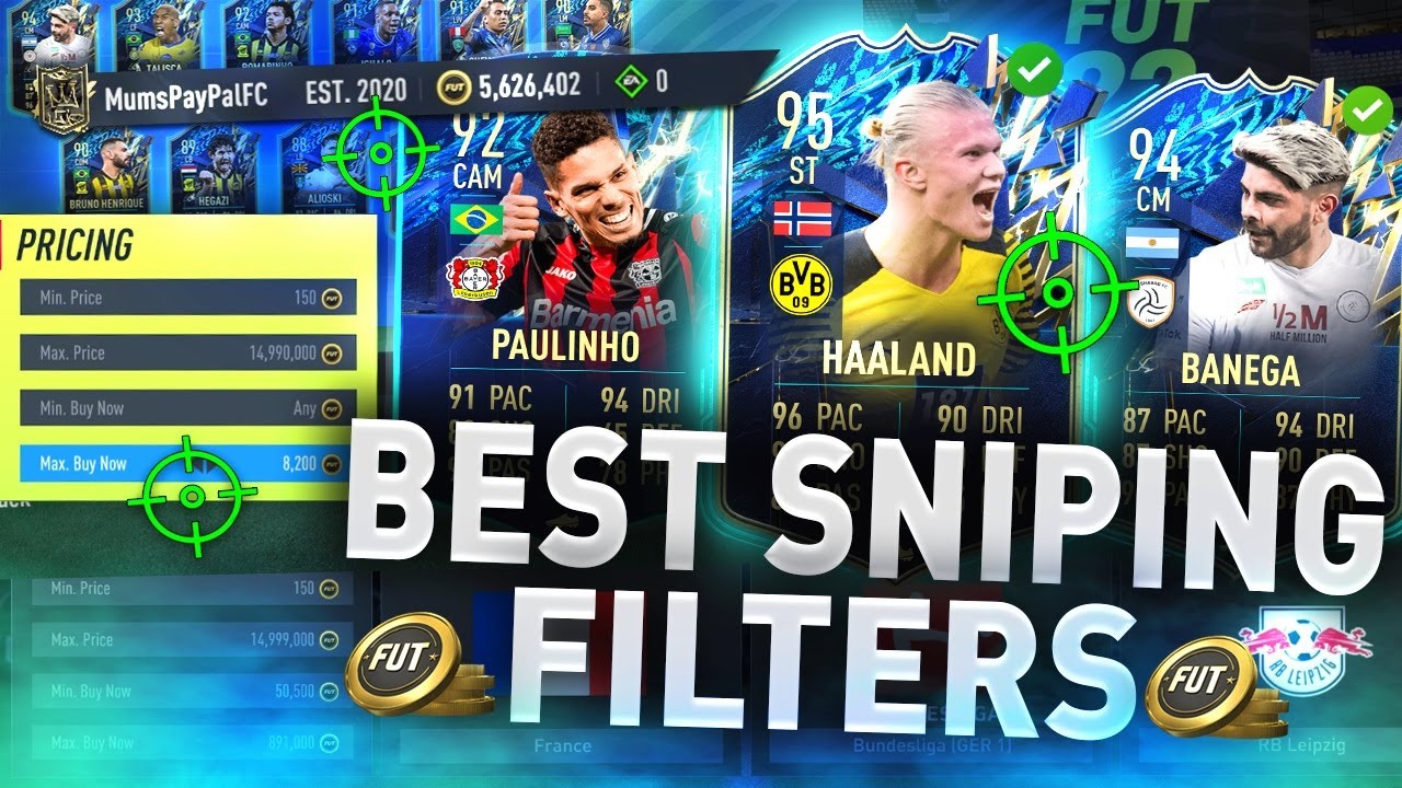 These Sniping Filters are INSANE! 🥶 (FIFA 22 BEST SNIPING FILTERS TO MAKE COINS)