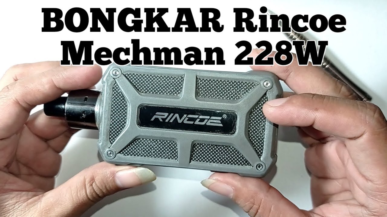 Cara bongkar (disassembly) Rincoe mechman 228w & review mesinnya