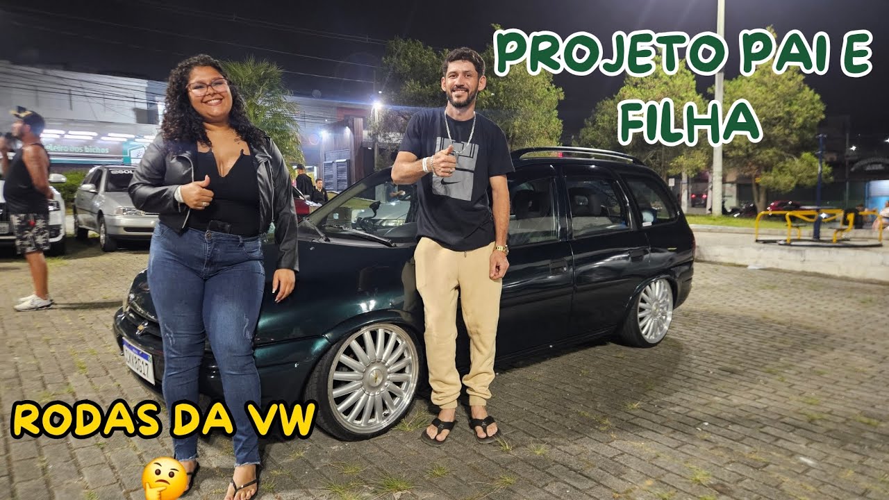 CORSA WAGON LOTADA DE SOM ERA CARRO DE TRABALHO OLHA QUE O PAI E FILHA FEZ SUSPENSÃO A ROSCA RODA VW