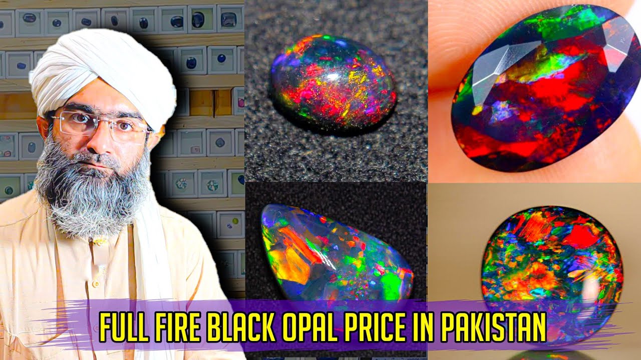 Full Fire Black Opal Prices in Pakistan | Australian Opal | Ethiopian Opal