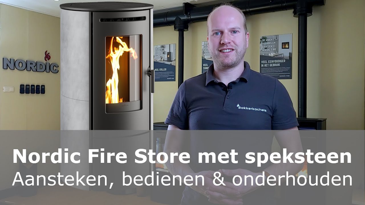 Nordic Fire Store Speksteen pelletkachel - aansteken, bedienen en onderhouden