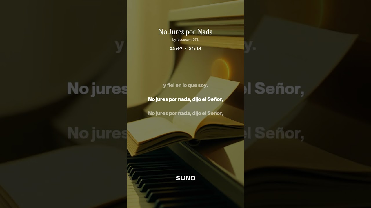 No jures por nada.