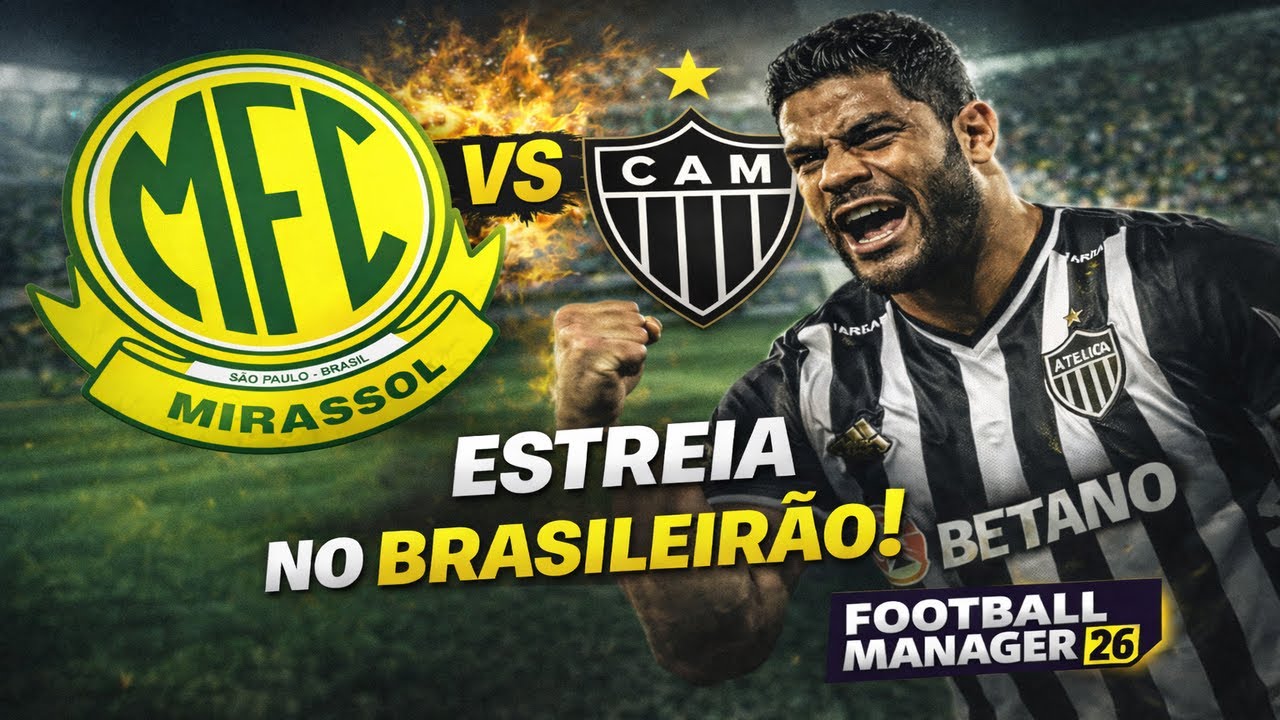 ESTREIA no BRASILEIRÃO! Football Manager 26 T1 EP5