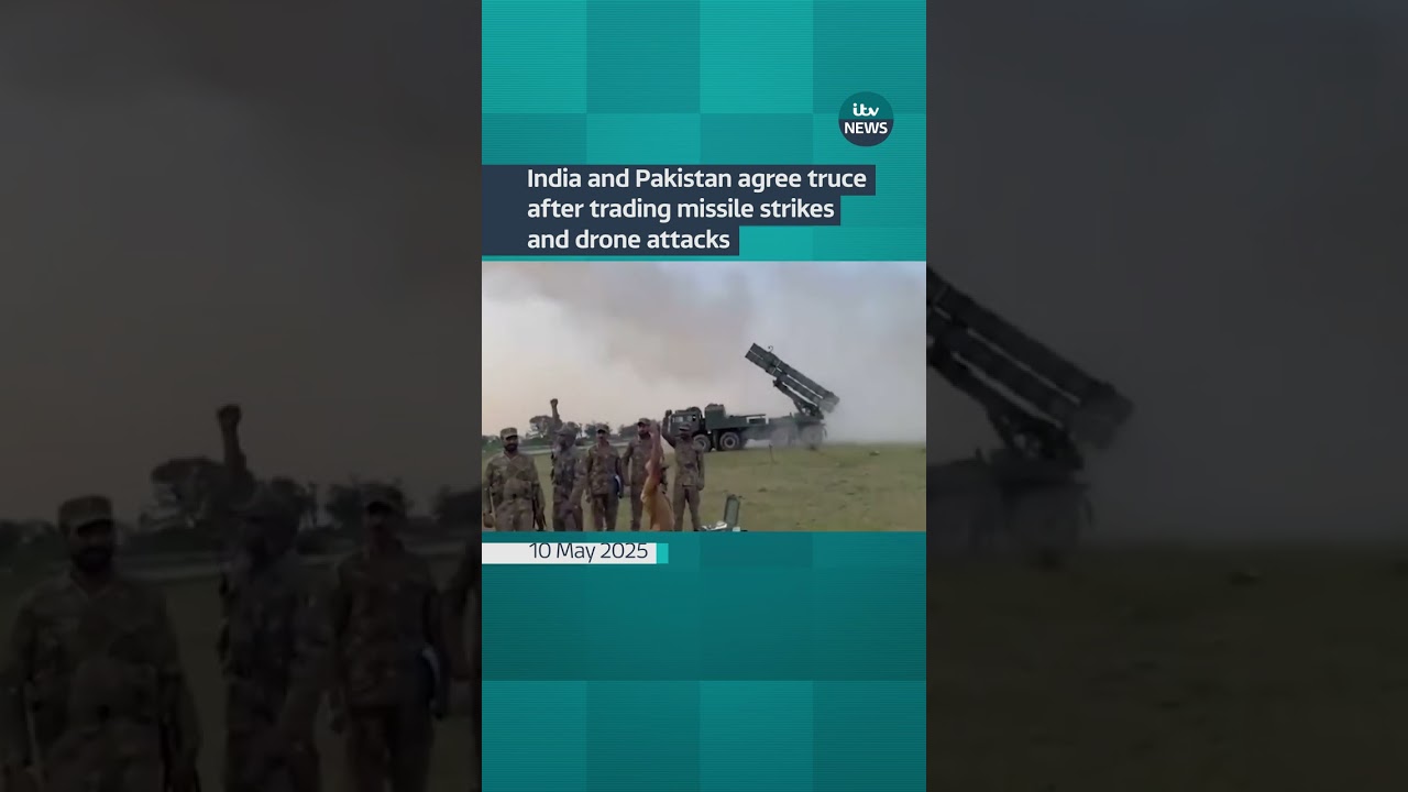 India and Pakistan have confirmed a ceasefire deal #itvnews #india #pakistan