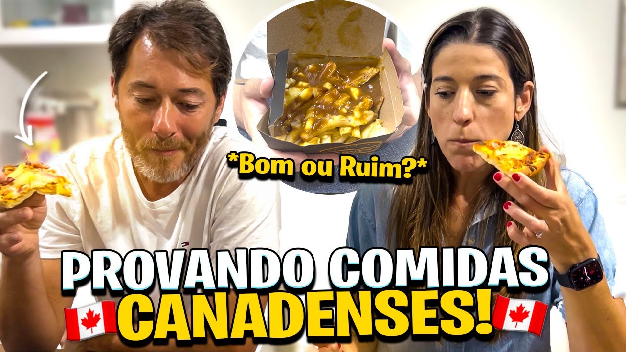 Provando comidas canadenses