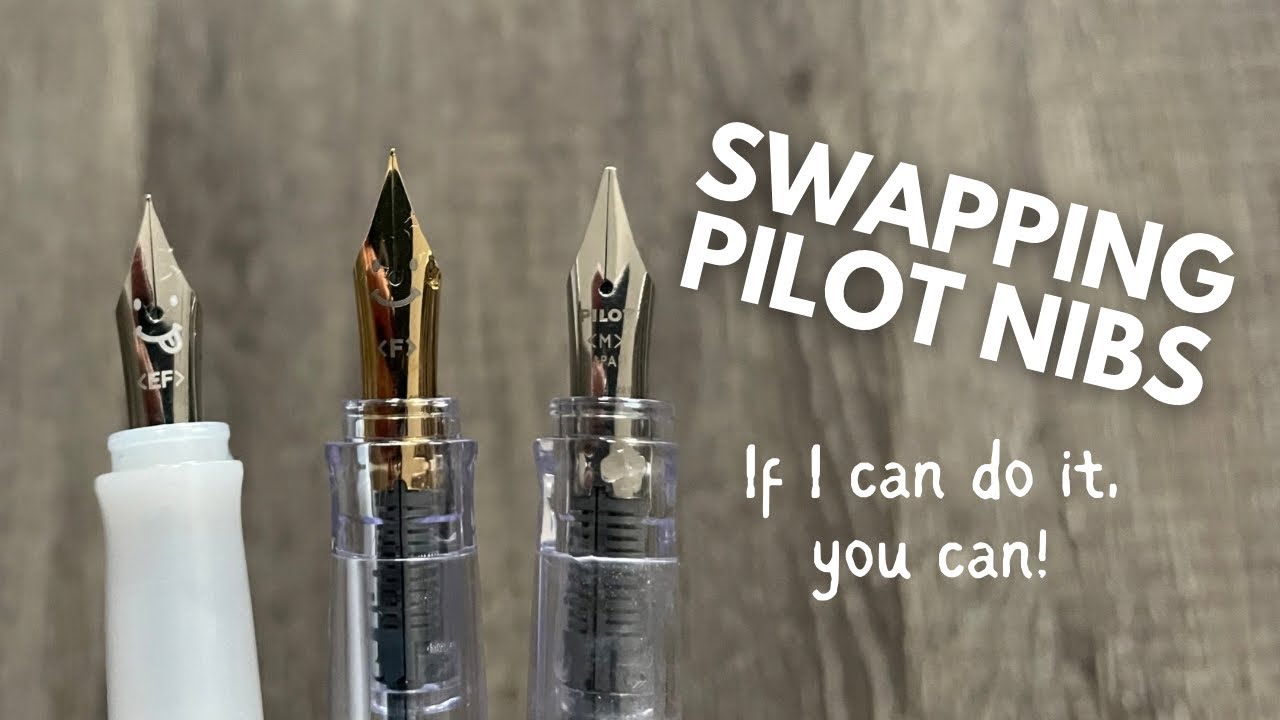 Swapping an EF in my Pilot Kakuno Madoromi // How to swap Pilot steel nibs! #fountainpen