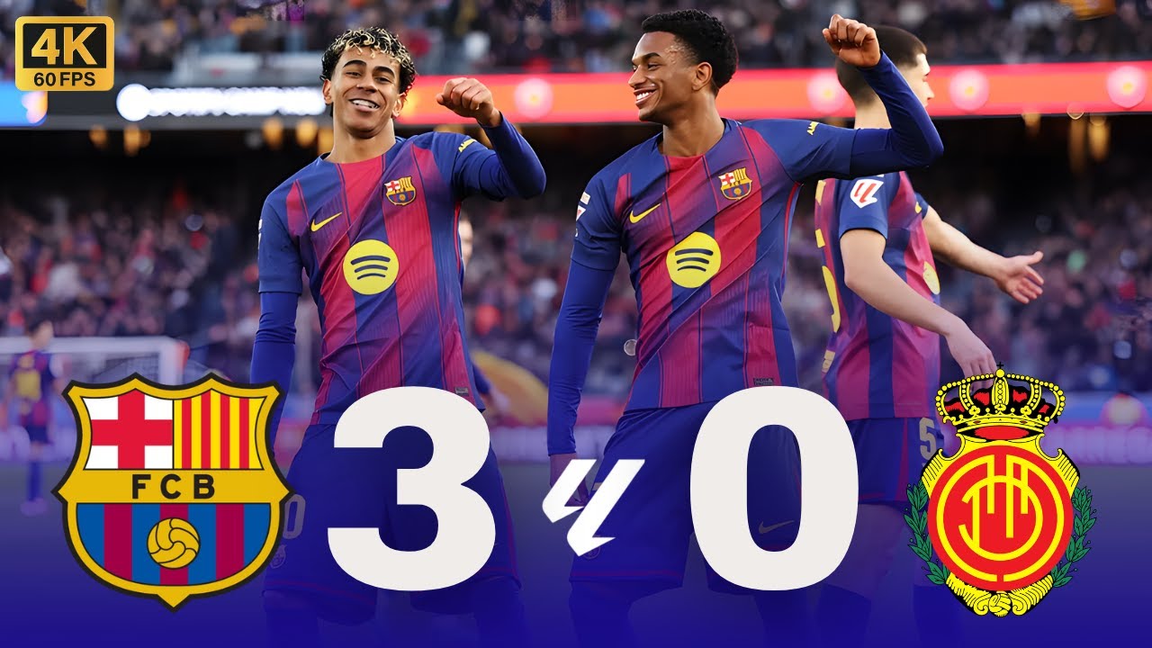 FC BARCELONA 3 - 0 RCD MALLORCA | LALIGA HIGHLIGHTS & GOALS