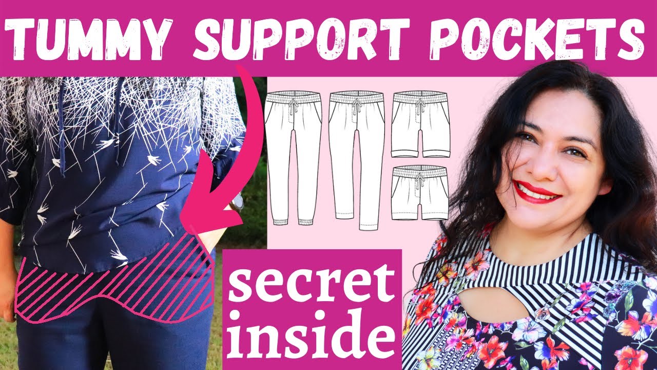 Here's a SECRET no-one will know. EASY TUMMY CONTROL pockets. Allegro Bottoms (Love Notions)