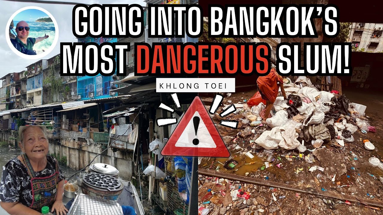 Going Into Bangkok's Most Dangerous Slum - Klong Toey! #slums #travel #thailand #danger #travelling