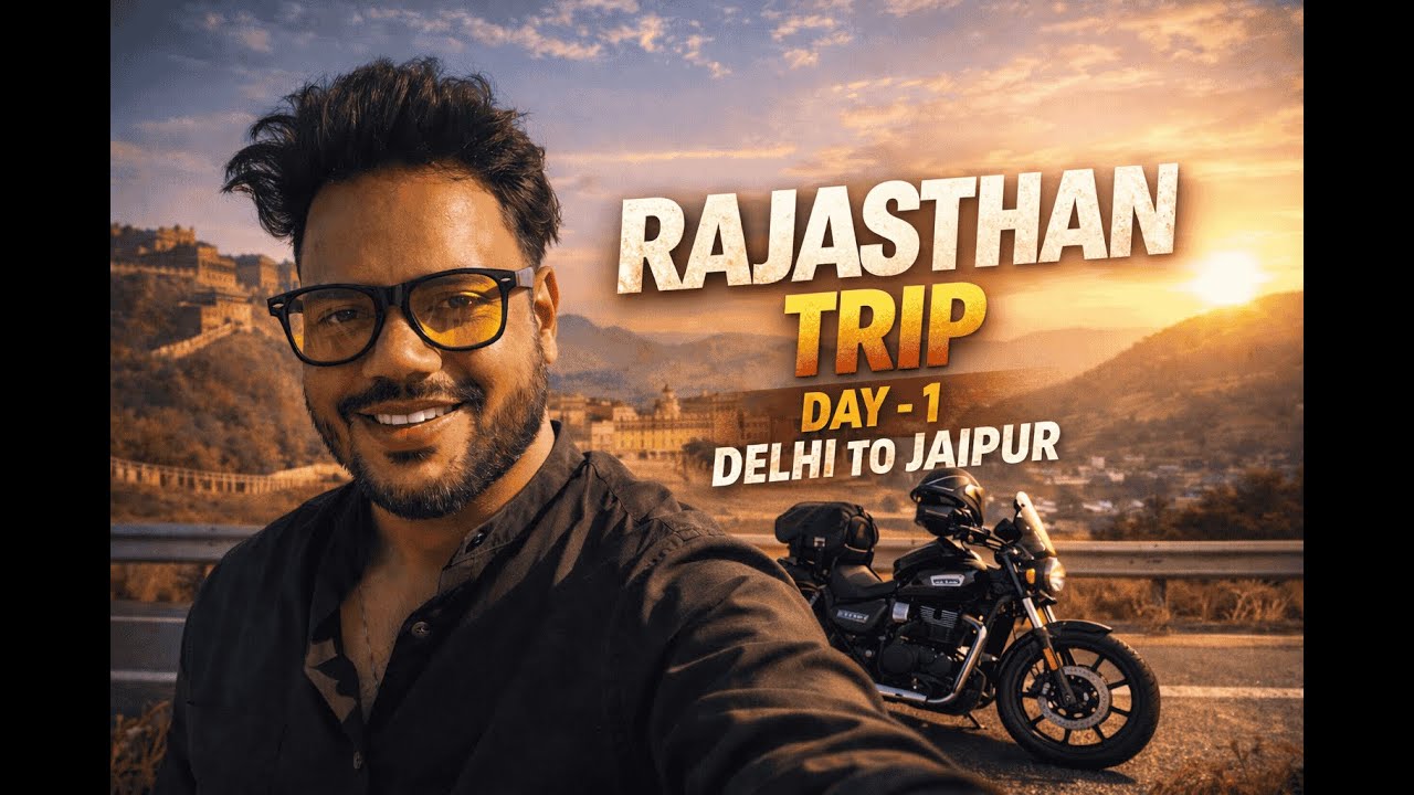 Leaving Everything Behind | Rajasthan Trip | Day 1 – Delhi to Jaipur | Solo Bike Ride