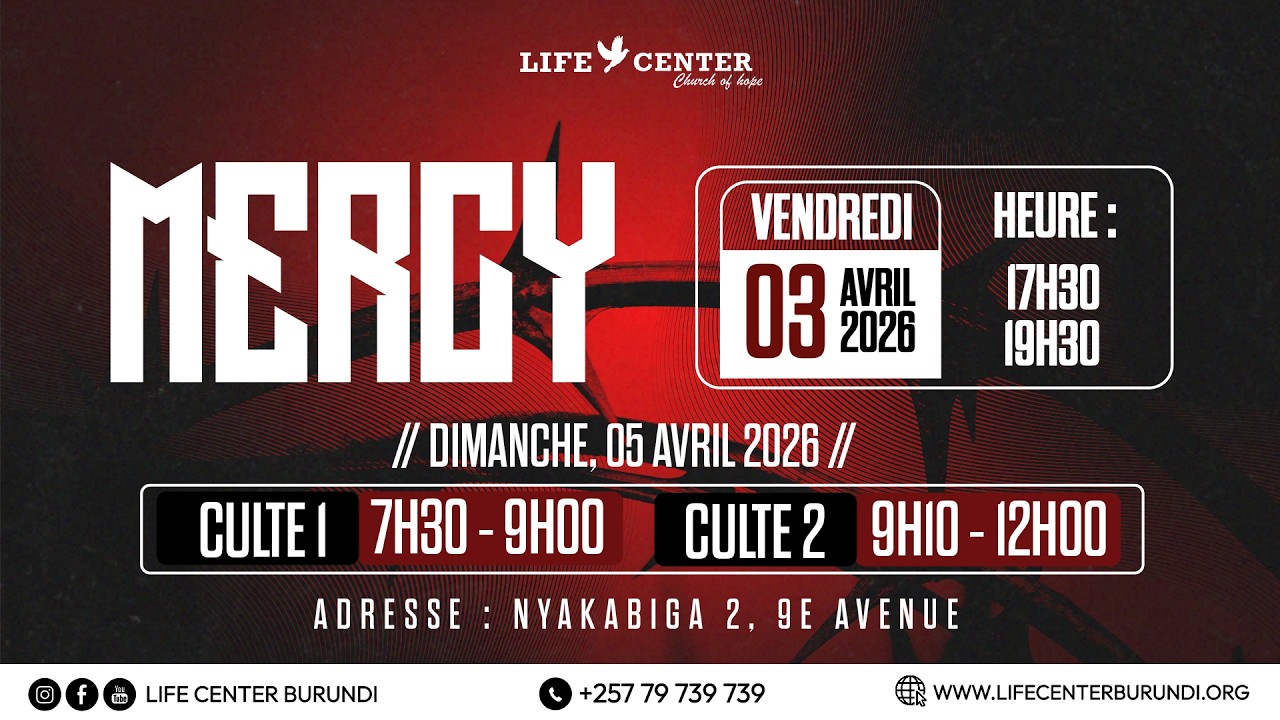 MERCY!&ndash; Vendredi de P&acirc;ques, 03 avril 2026