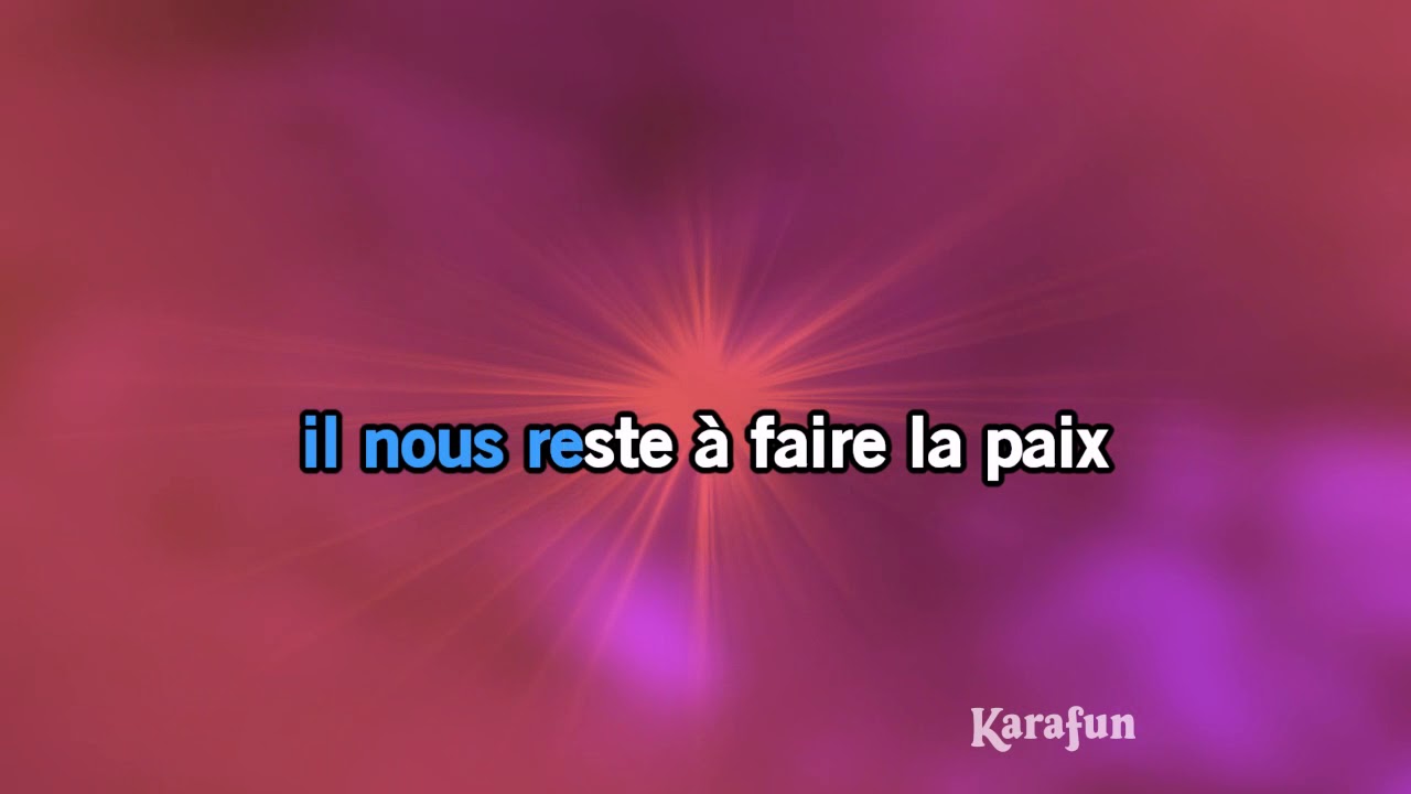 Karaoké Je reviens te chercher - Gilbert Bécaud *