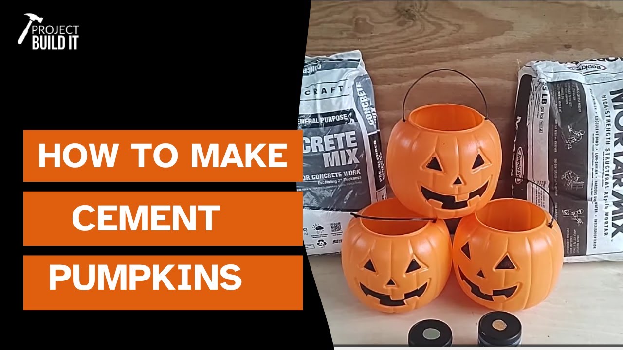 DIY Concrete Pumpkins: Testing Dry Pour and Wet Pour Methods for Halloween Decor