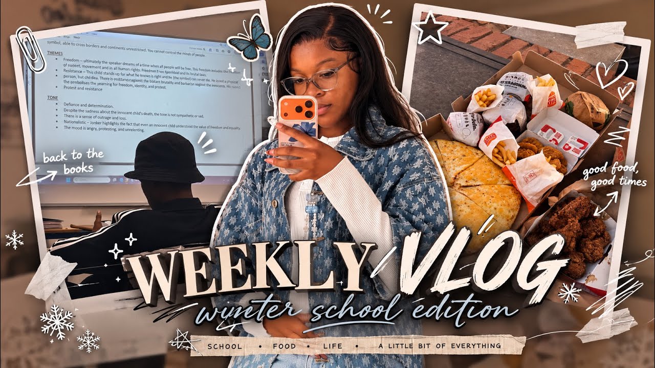 WEEKLY VLOG | winter school edition🩵