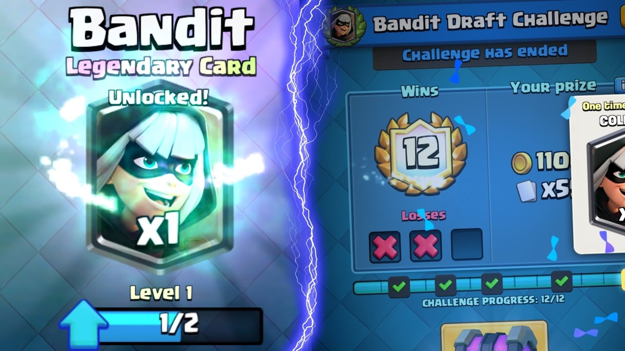 EINDELIJK HEB IK DE BANDIT! - 12 WINS CHEST OPENING! - Clash Royale