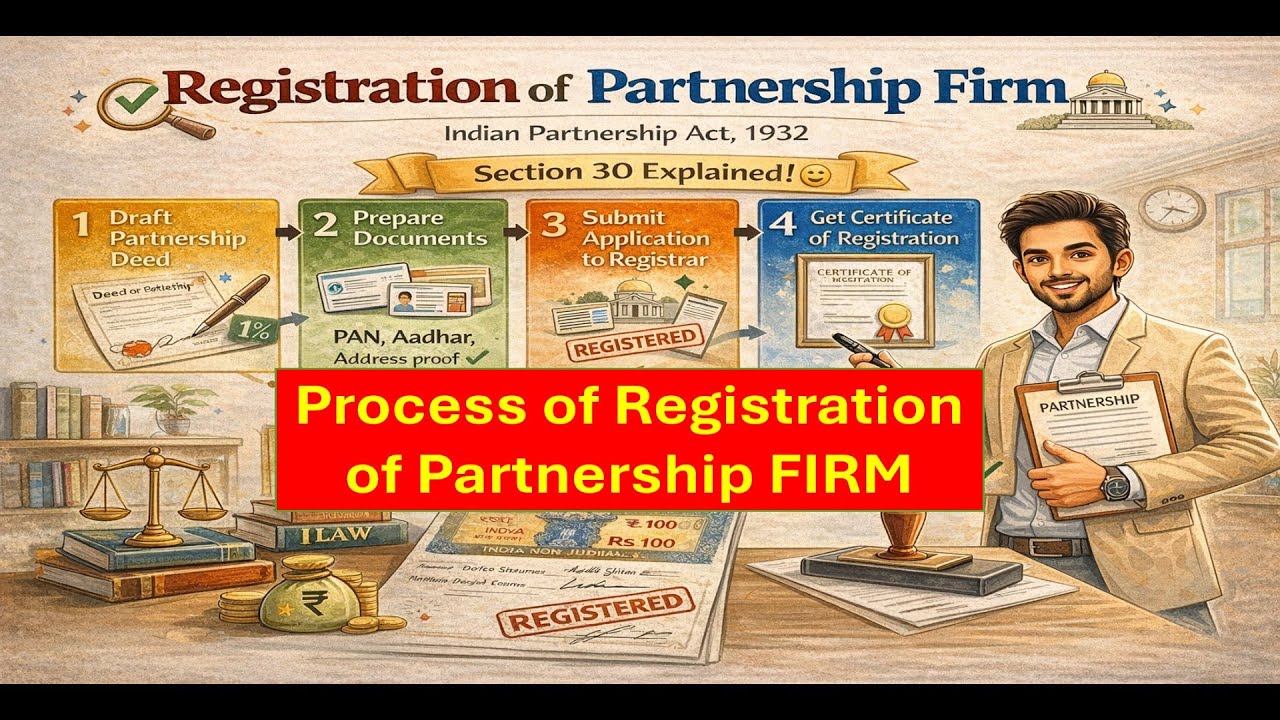 Registration of Partnership Firm | Benefits & Cost of Not Registering | Partnership Act 1932