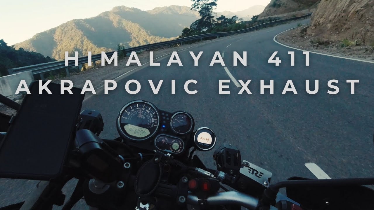 Royal Enfield HIMALAYAN 411 | Akrapovic Exhaust | RAW sound (ASMR)