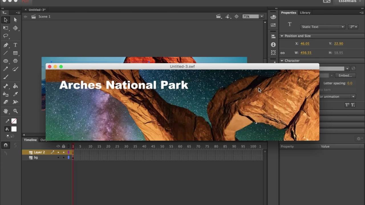 Animated Banner using Adobe Animate CC