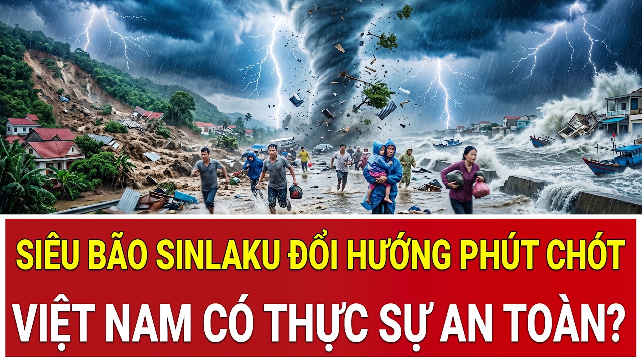 Tin khẩn cấp: Si&ecirc;u b&atilde;o Sinlaku đổi hướng ph&uacute;t ch&oacute;t, Việt Nam c&oacute; thực sự an to&agrave;n?