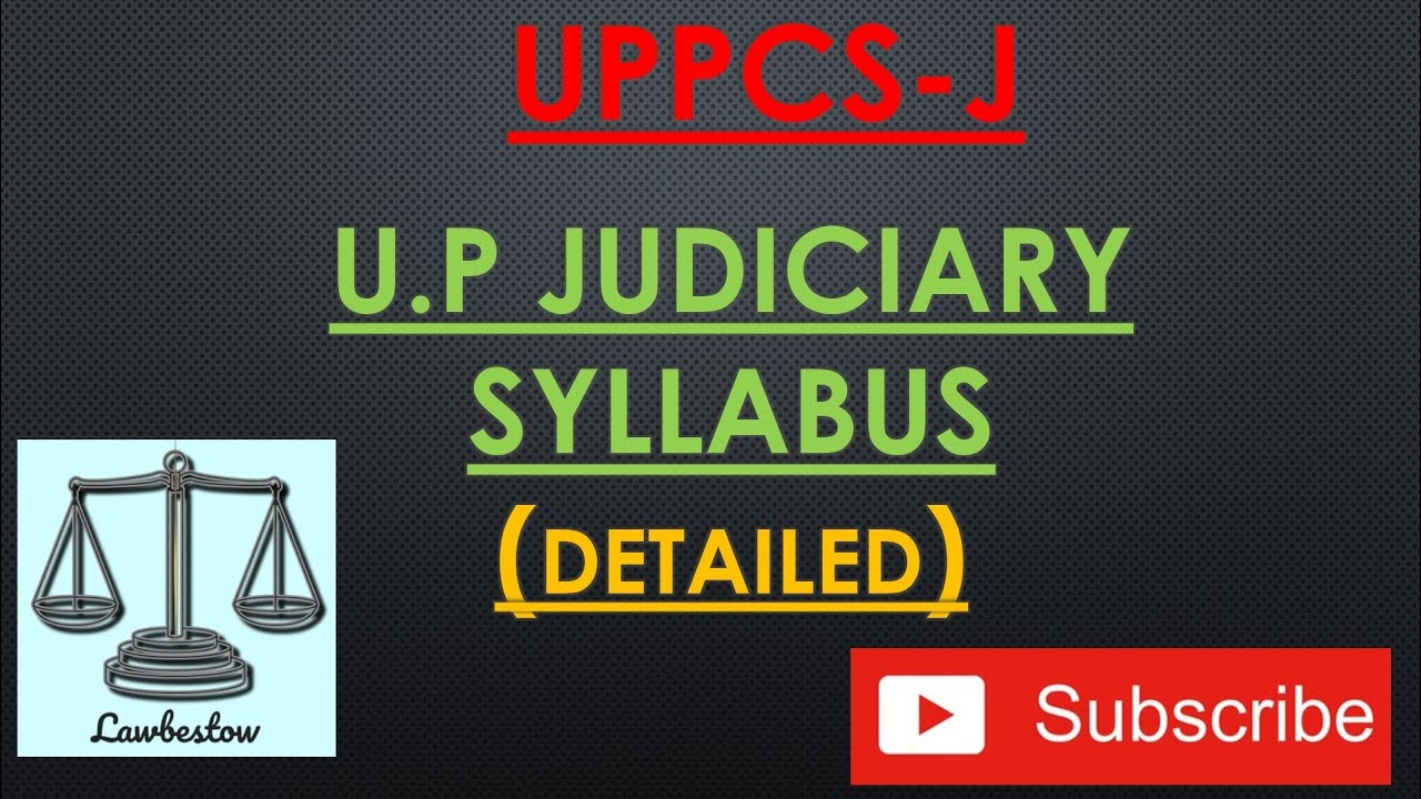U.P Judiciary Syllabus - Detailed explanation in Hindi | #judiciary #syllabus #uppcsj