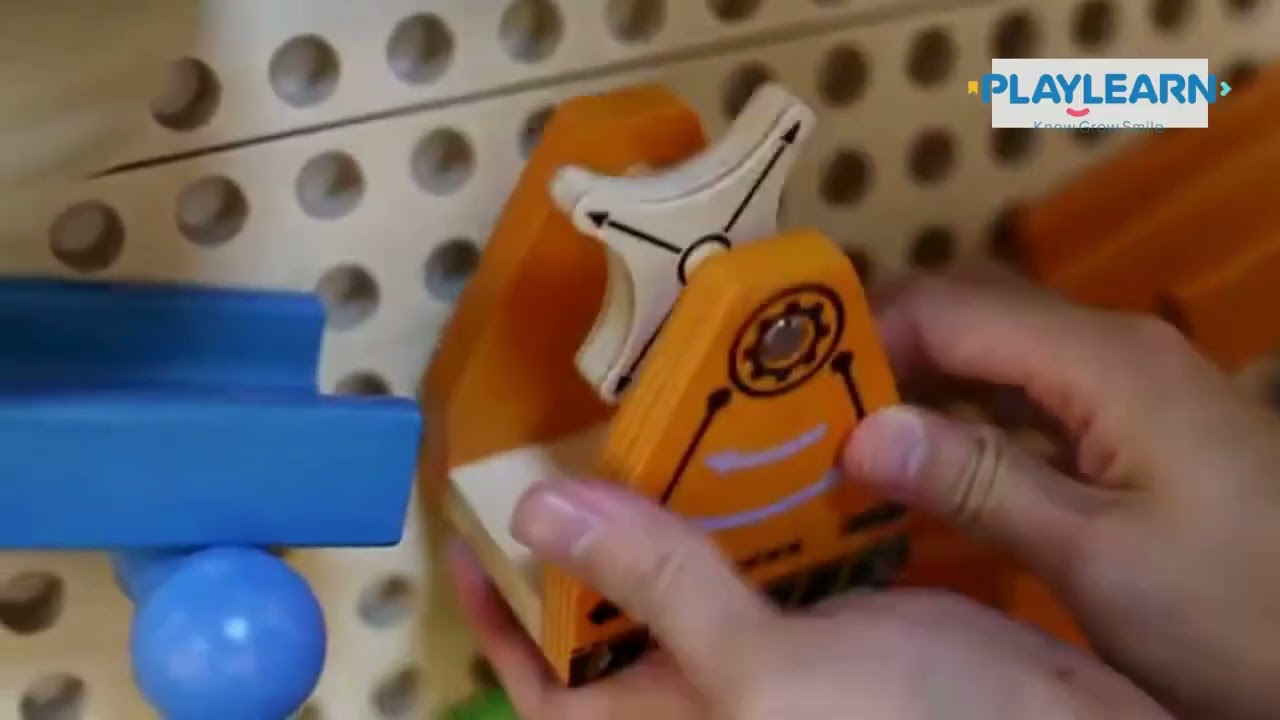 Playlearn Sensory Wooden Crazy Track Fun Module System