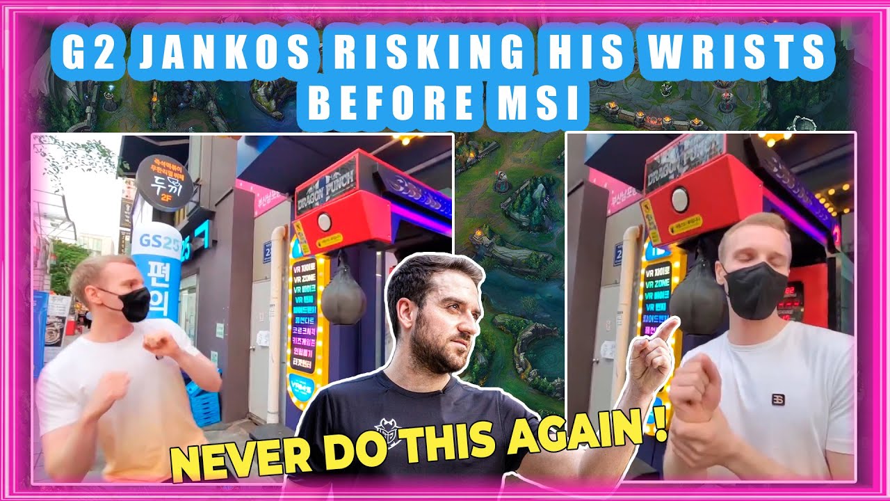 G2 Jankos Risking His Wrists Before MSI ft. Best Friend Plumy