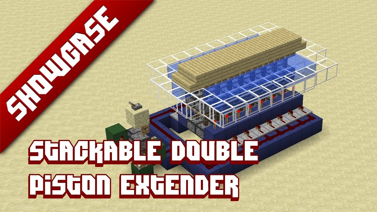 Minecraft Showcase - Stackable Double piston extender