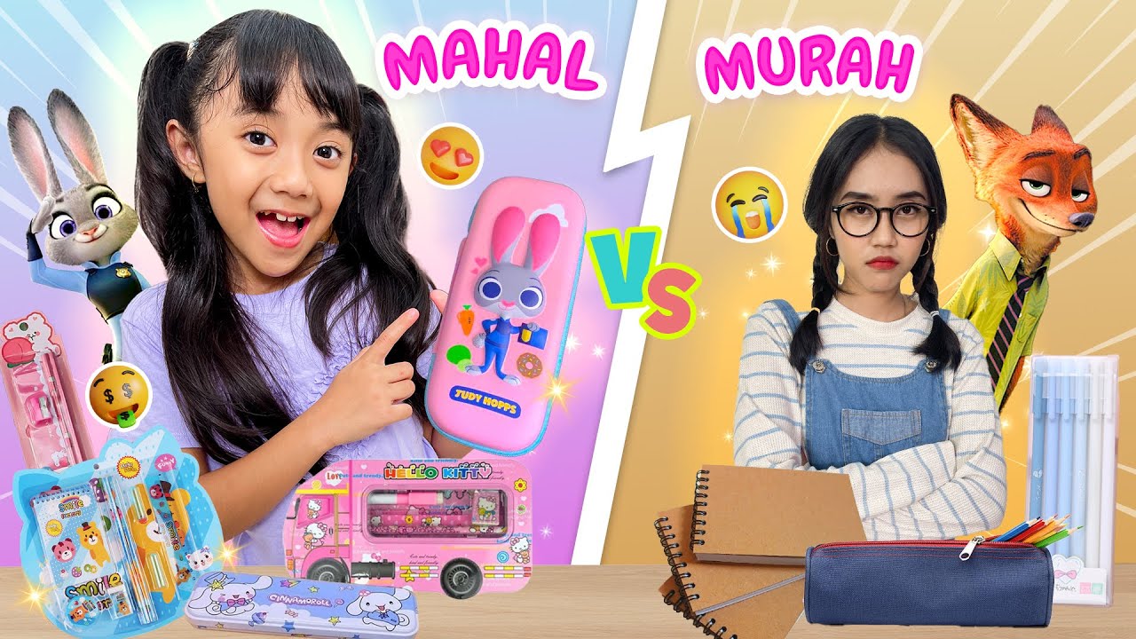 SAMANTHA CHALLENGE BELANJA ALAT TULIS SELOKAH MURAH VS MAHAL ZOOTOPIA ‼️ SIAPAKAH PEMENANGNYA ??