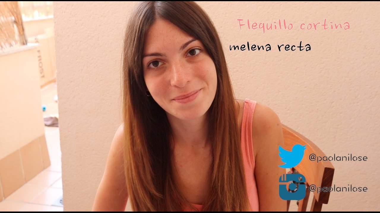 FLEQUILLO CORTINA + MELENA RECTA |  Corta tu pelo en casa.