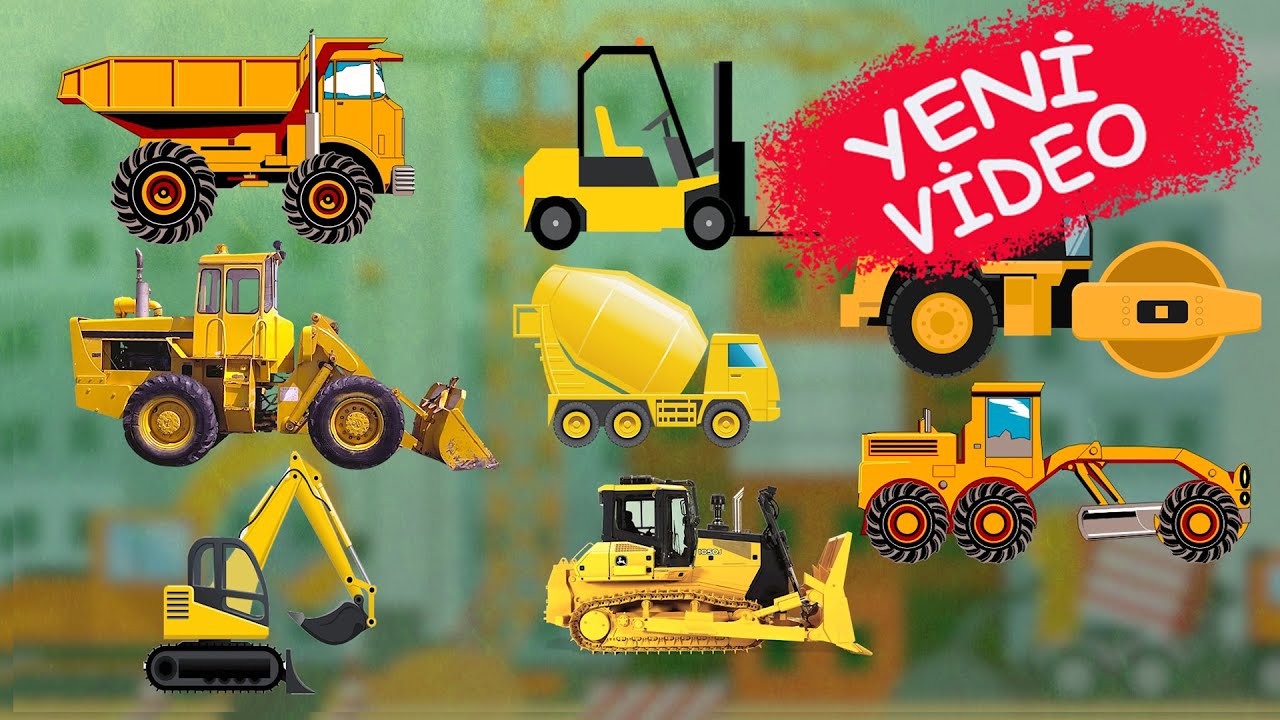 İş Makinelerini Tanıyalım - &Ccedil;ocuklar İ&ccedil;in - Vin&ccedil; - Dozer - Kamyon