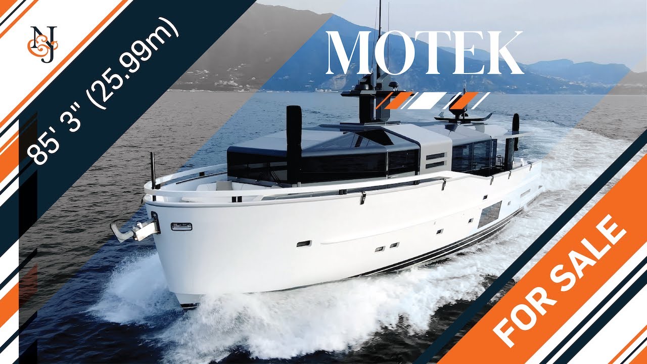M/Y MOTEK | 85' (25.99m) Arcadia A85 Yacht with solar panels for Sale | N&J Yacht Tour