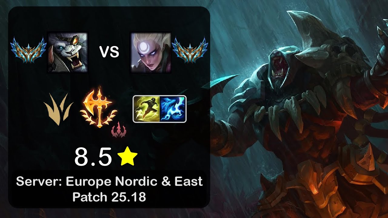 Rengar Jungle vs Diana - EUNE Challenger - Patch 25.18