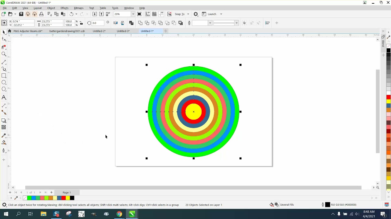 Corel Draw Tips & Tricks Document Palette more info