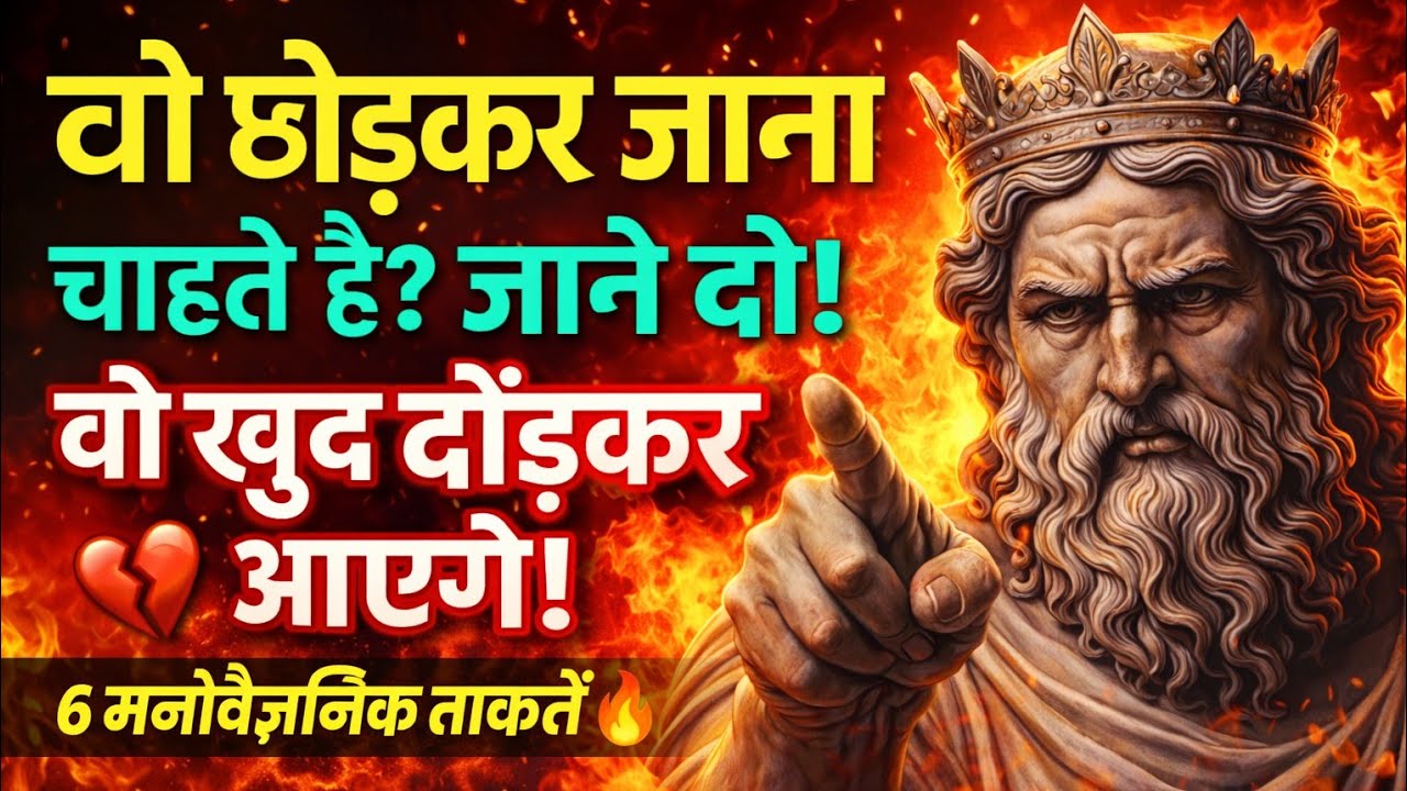 वो छोड़कर जा रहा है? रोको मत — खुद को चुनो ||Stoic Seed 