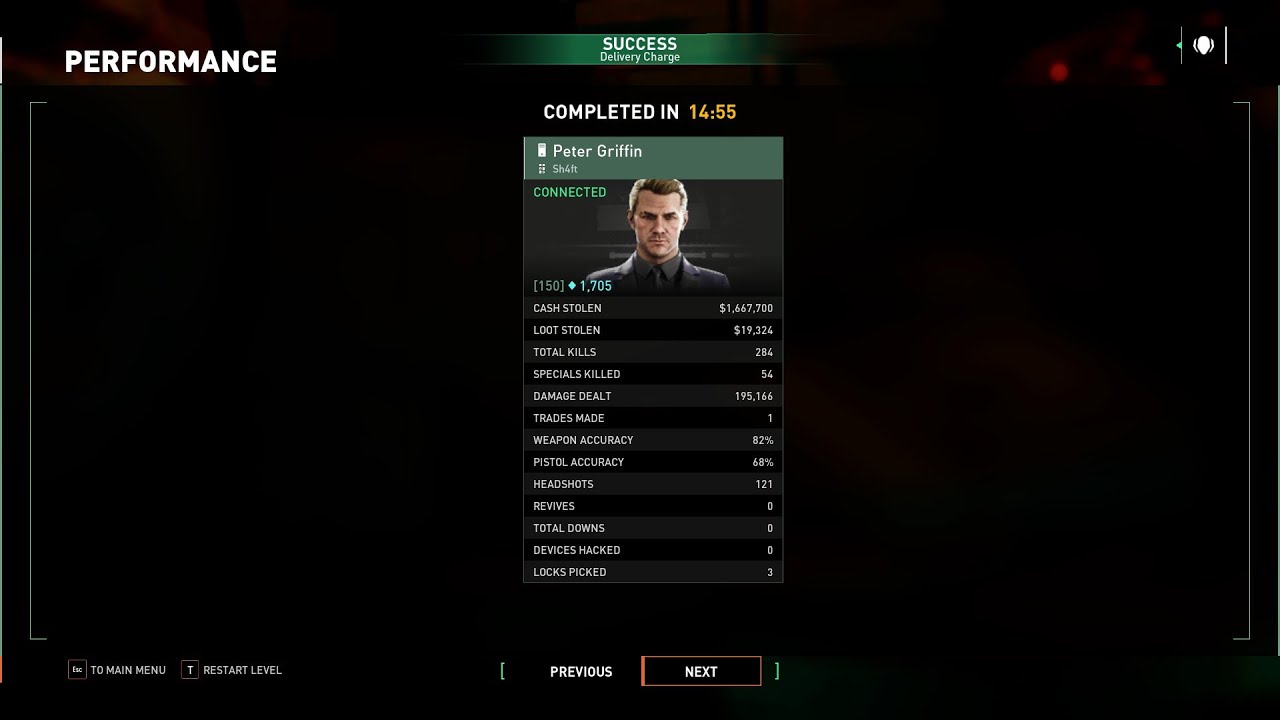 [Payday 3] Delivery Charge (Max Capacity Favor) - Solo, No AI, Overkill, Loud, All Loot*