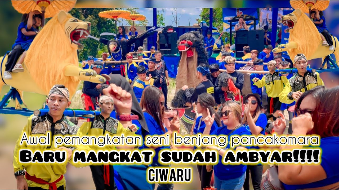 Awal pamangkatan seni benjang panca komara ciwaru!!!!baru mangkat sudah ambyar