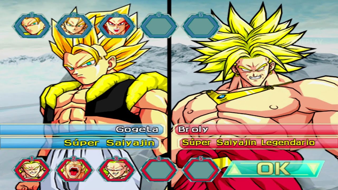 DBZ Budokai Tenkaichi 4 Fusiones vs Broly