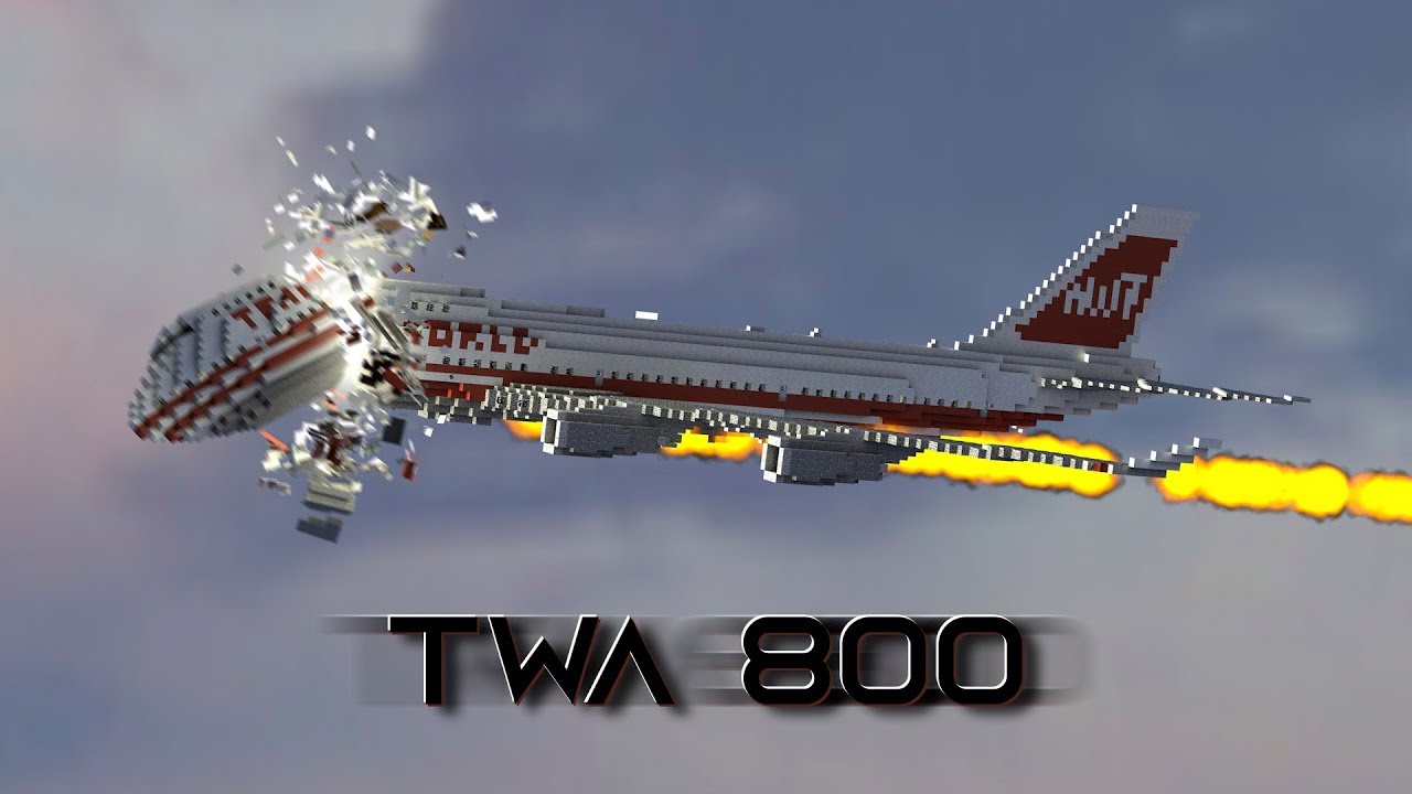 Reconstruccion Vuelo TWA 800 | Minecraft Animation