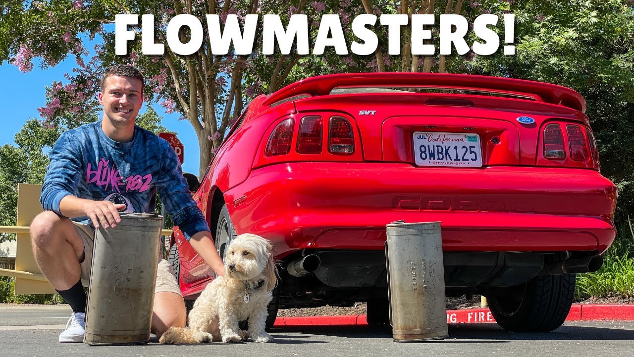 FLOWMASTER 40 SERIES INSTALL on my MUSTANG COBRA