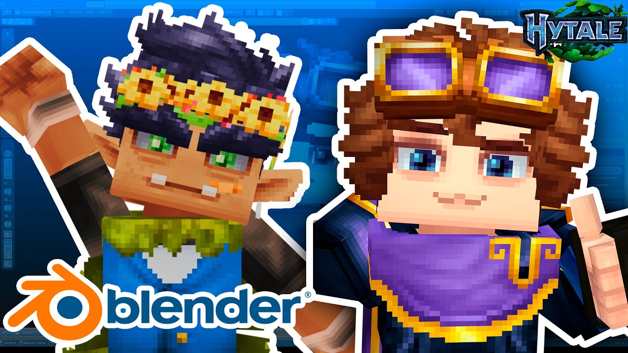 ANIMA para HYTALE ! | ¡Cómo dar VIDA a tu personaje en BLENDER (tutorial)