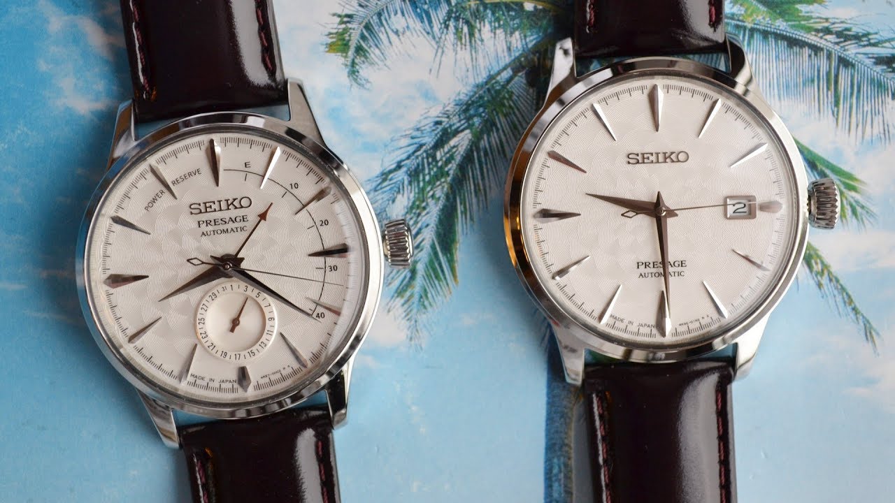 Обзор (мини) Seiko Cocktail Time Sakura Fubuki Presage SARY089 / SARY091